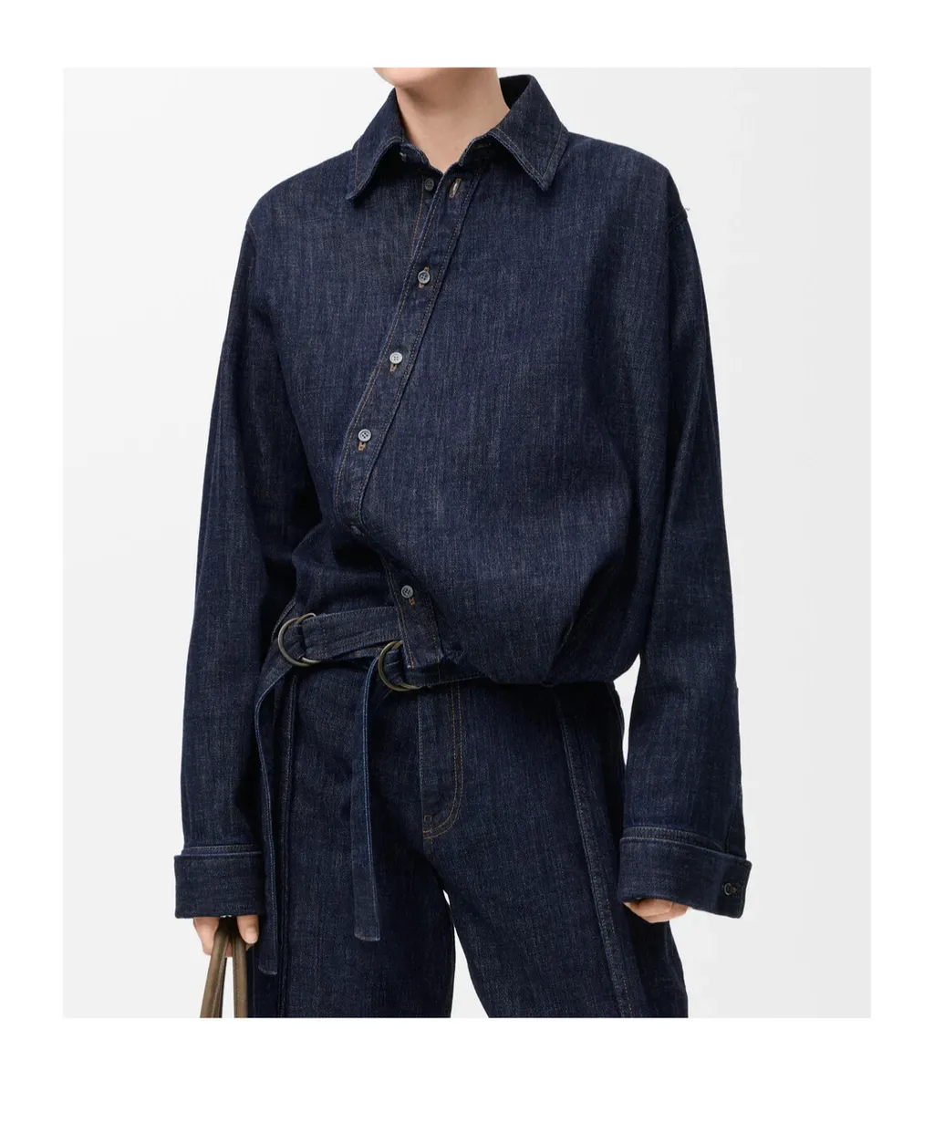 Loewe Draped Denim Shirt