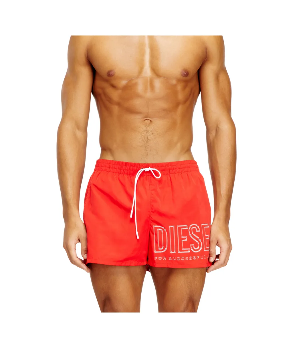 Olympic-34-D-Core Drawstring Logo Swim Shorts
