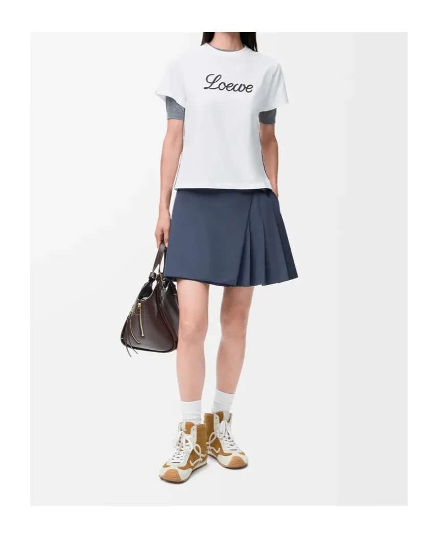Loewe Logo Detail Crewneck T-Shirt