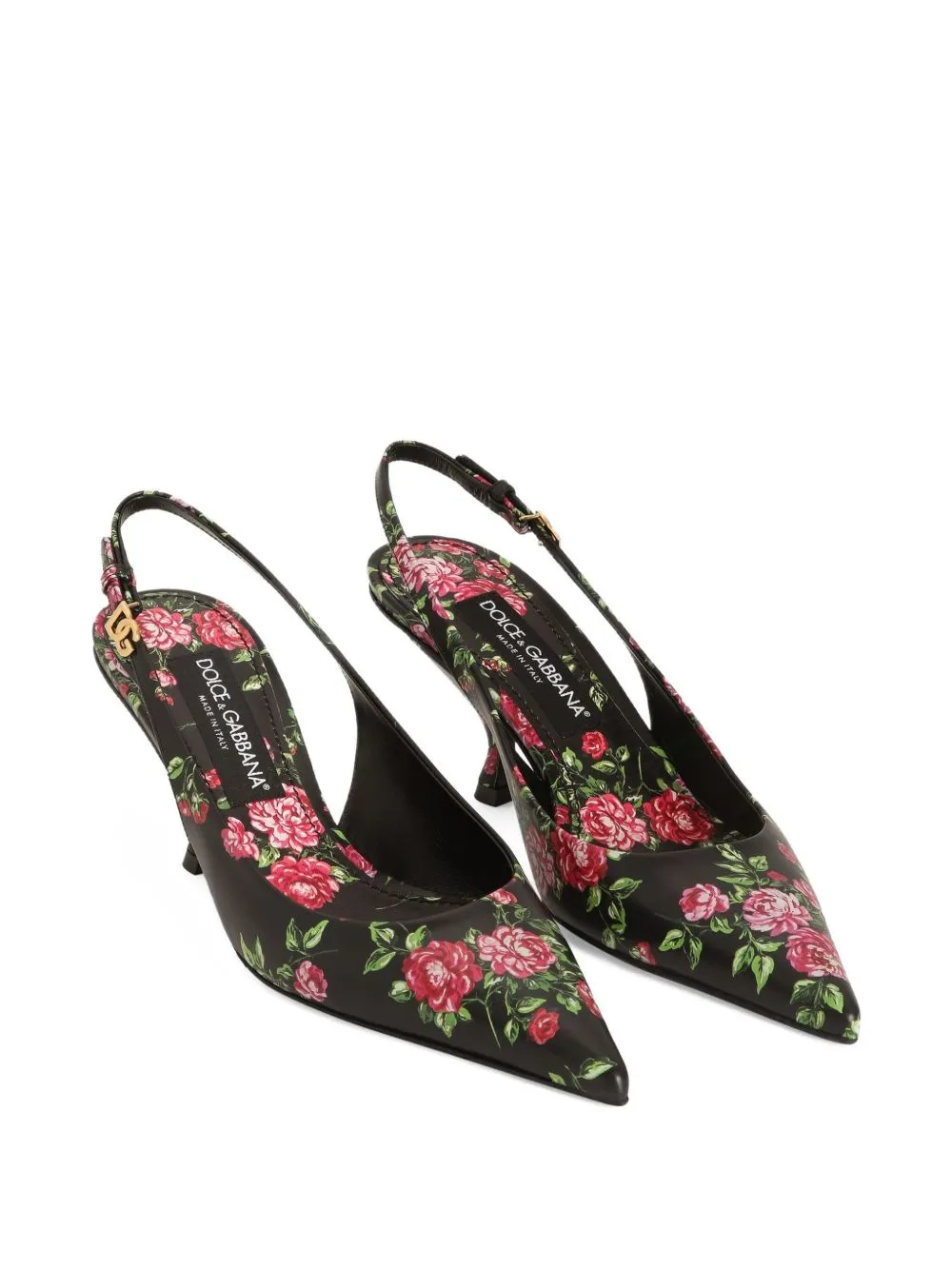 Dolce & Gabbana Lollo Floral Heeled Pumps