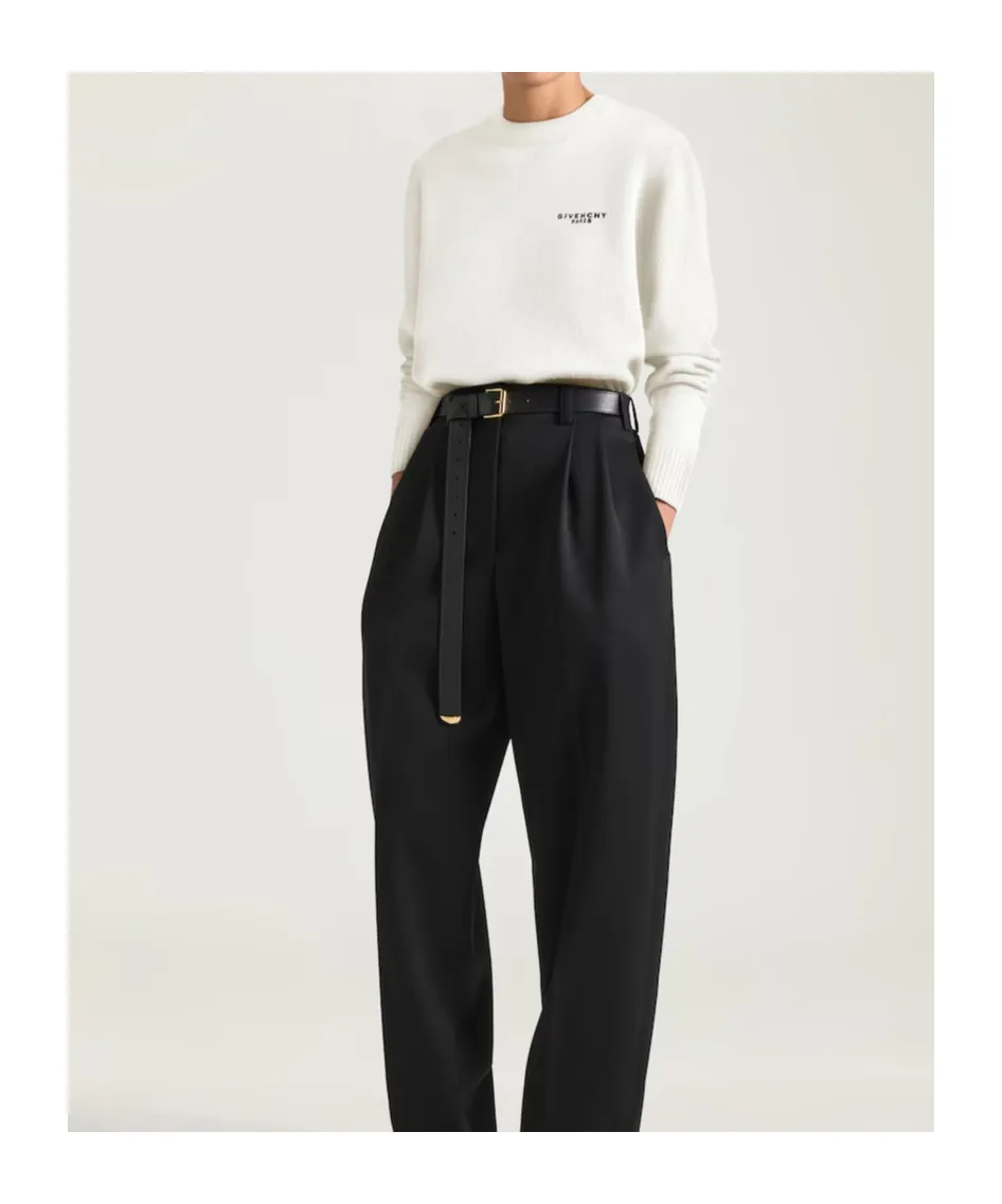 Givenchy Paris Signature Embroidered Knitted Jumper