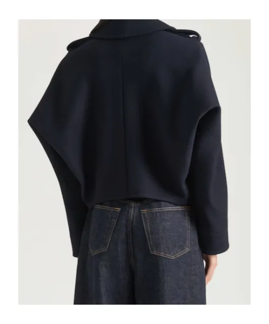 Givenchy Double-Breasted Short Peacoat
