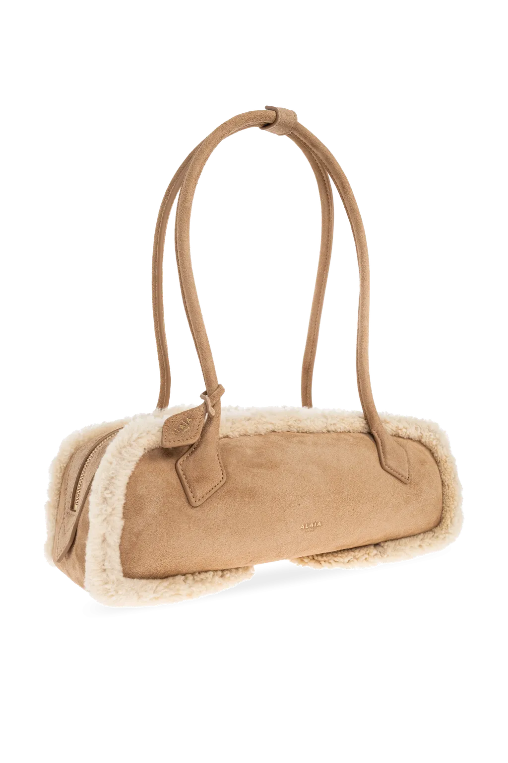 Beige Schultertasche