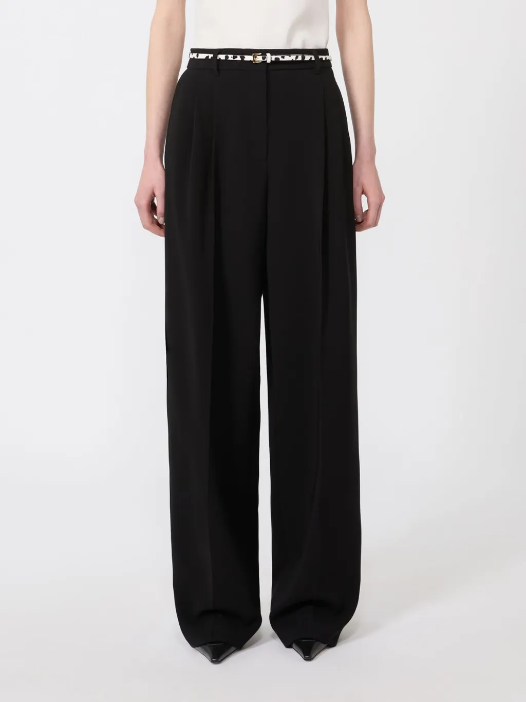 Max Mara Studio Mstcorvino Flowing Cady Trousers
