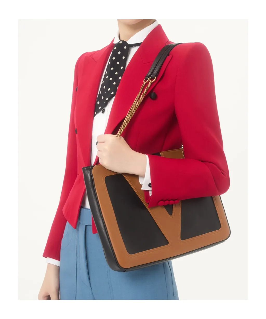 Valentino Plusdepois-Tie Button-Up Top