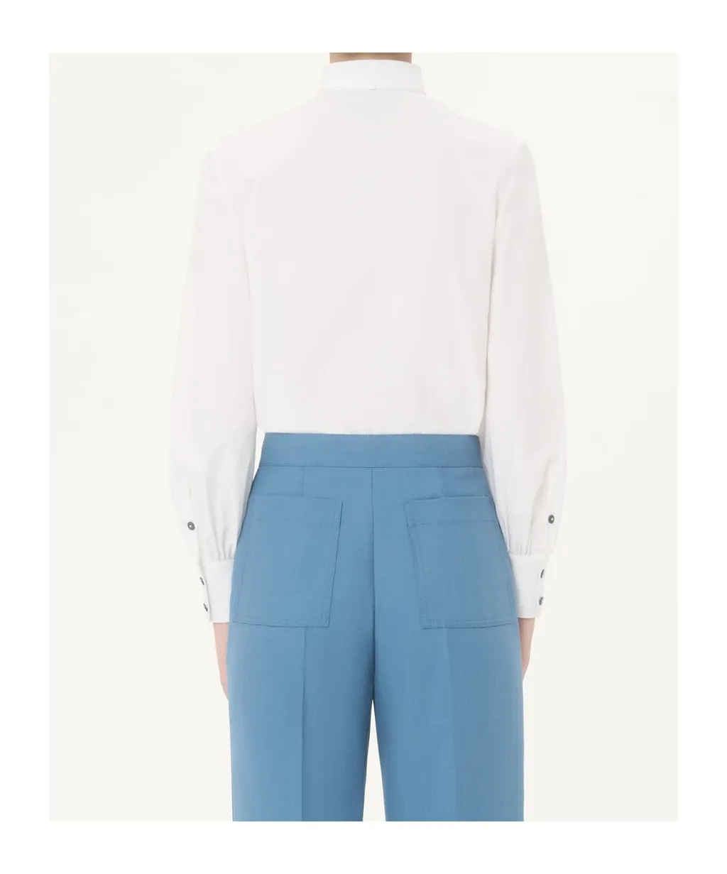 Valentino Plusdepois-Tie Button-Up Top