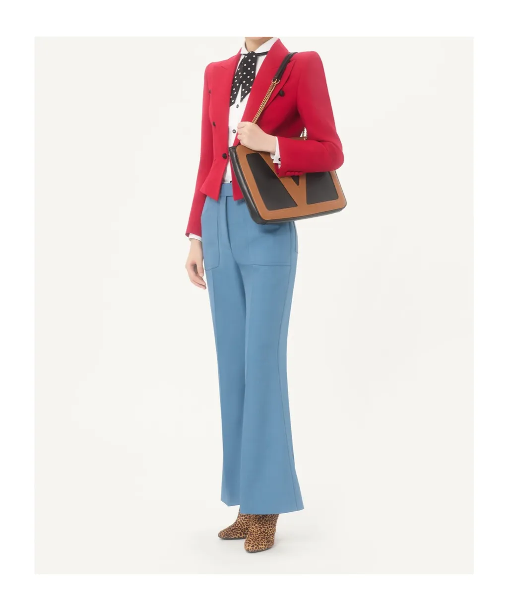 Valentino Plusdepois-Tie Button-Up Top