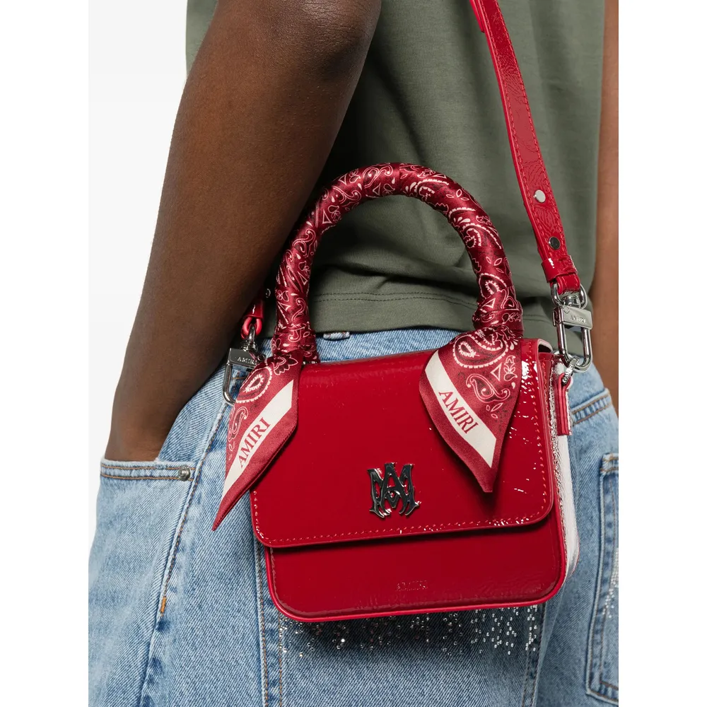 Amiri Logo Plaque Micro Ma Tote Bag