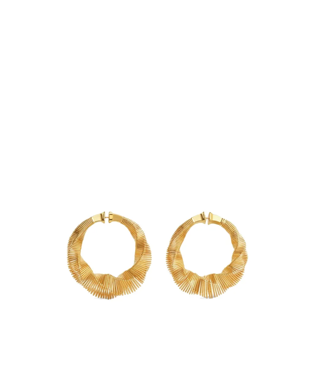 Square Spiral Hoops Earrings