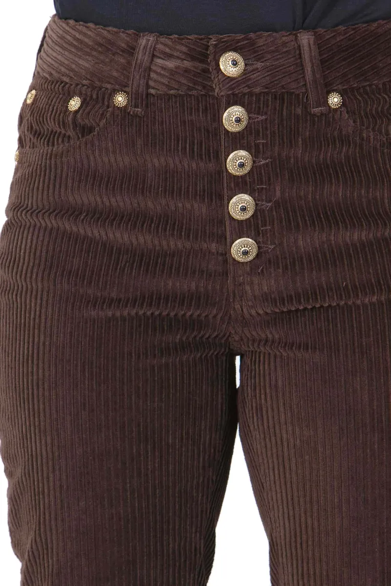 Dondup Buttoned Corduroy Pants