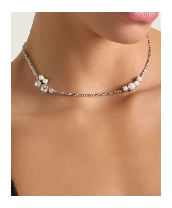 Givenchy Crystal Pearl Short Necklace