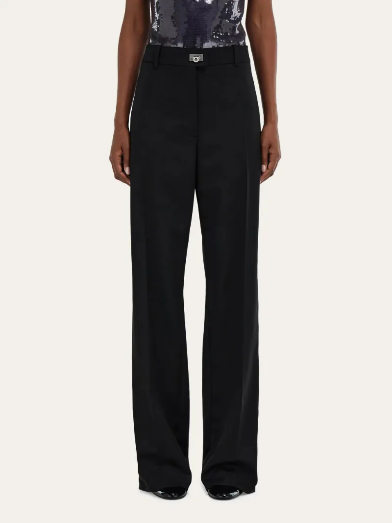 Cashmere Blend Tailored Trouser