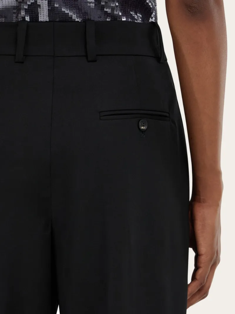 Cashmere Blend Tailored Trouser