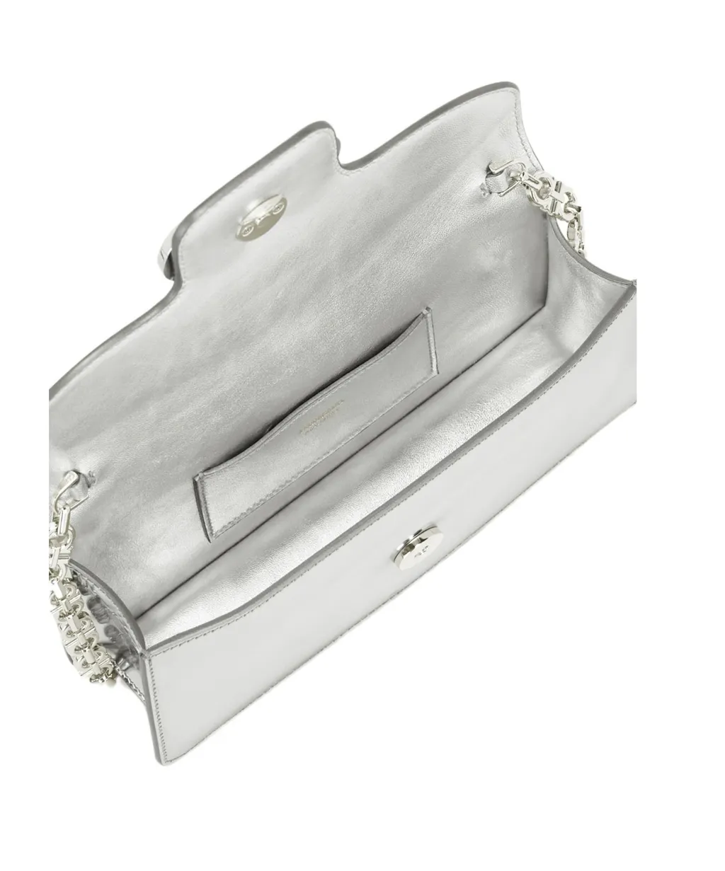 Ferragamo Double Gancini Chain Mini Clutch Bag