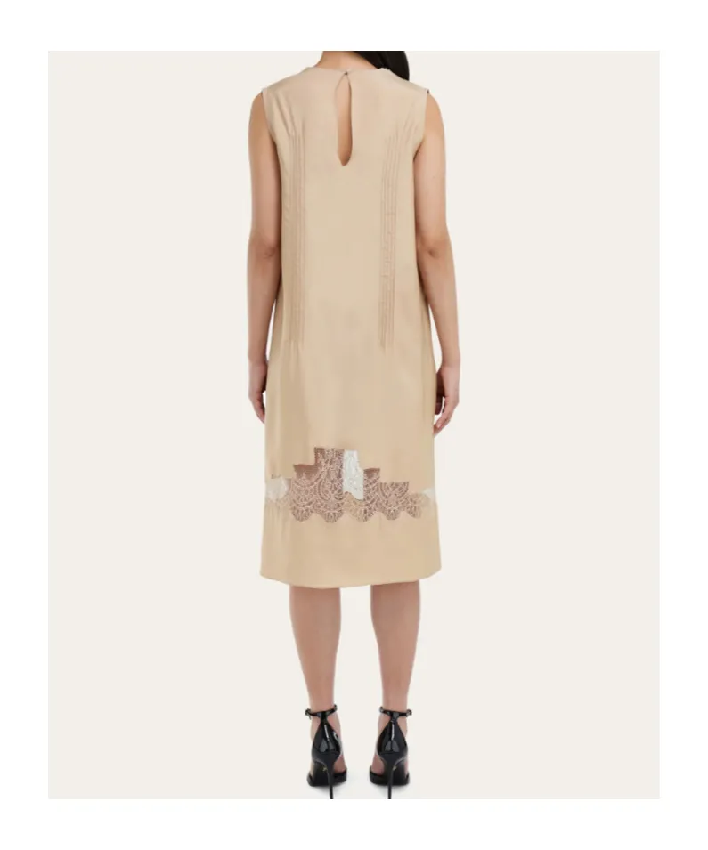 Dress With Lace Inserts