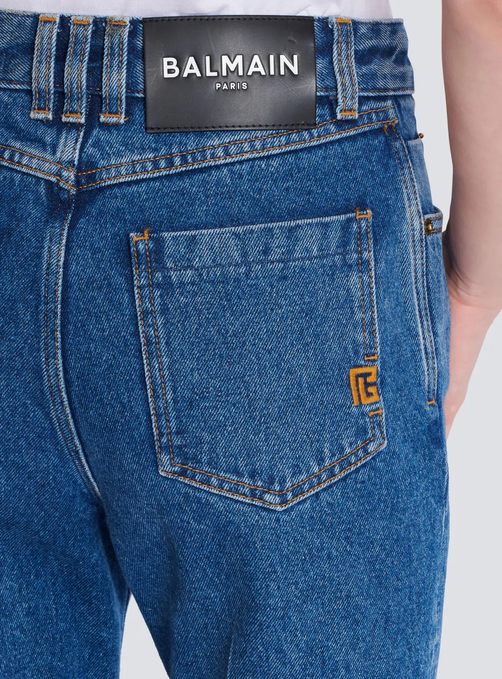 Straight-Leg Denim Jeans