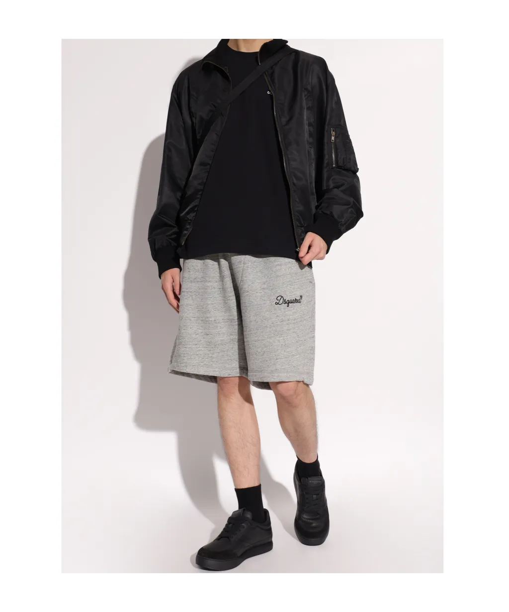 Dsquared2 Logo Embroidered Drawstring Shorts