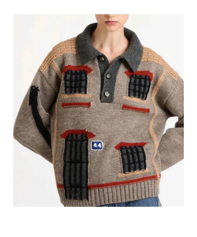 House Polo Sweater
