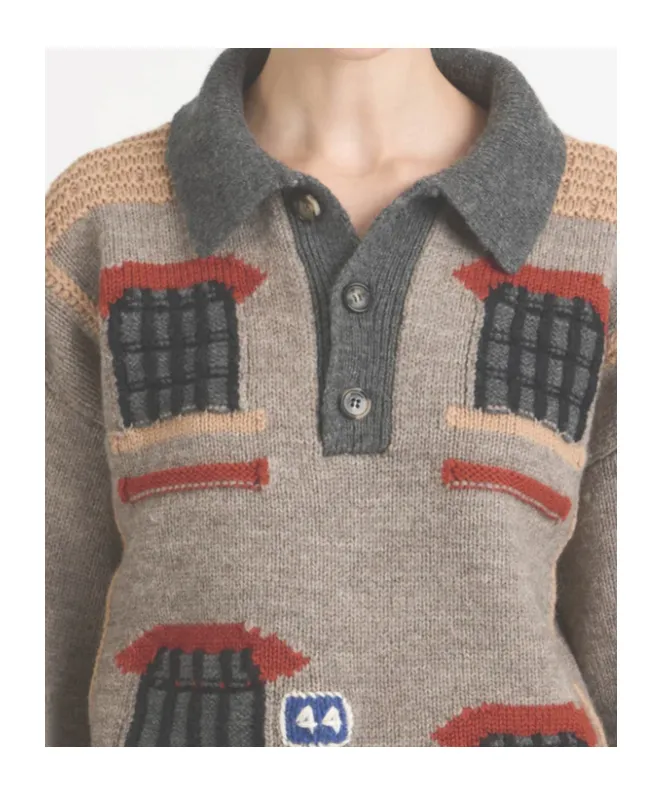 House Polo Sweater