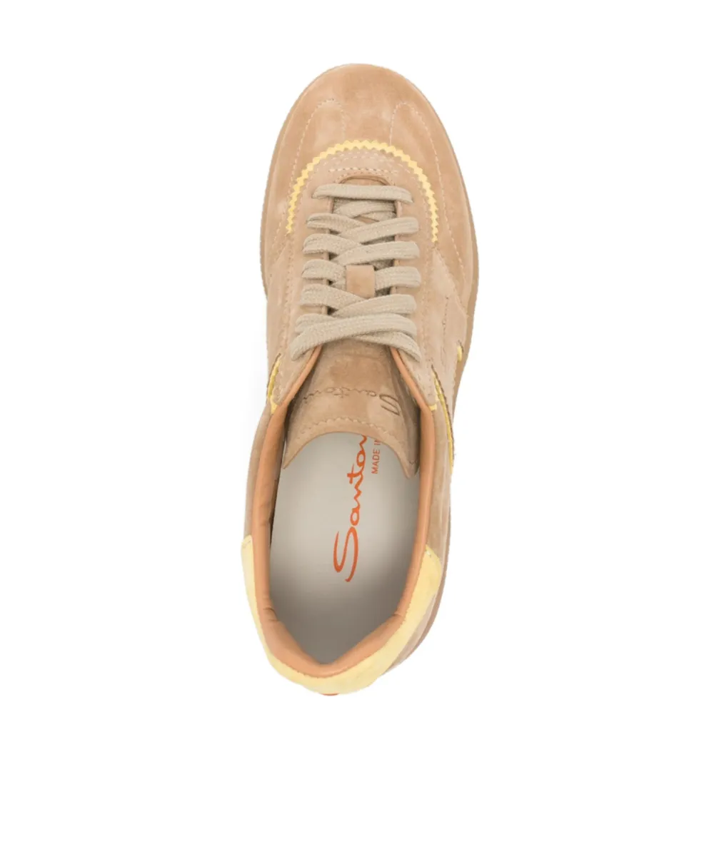 Santoni Logo Embossed Sneakers