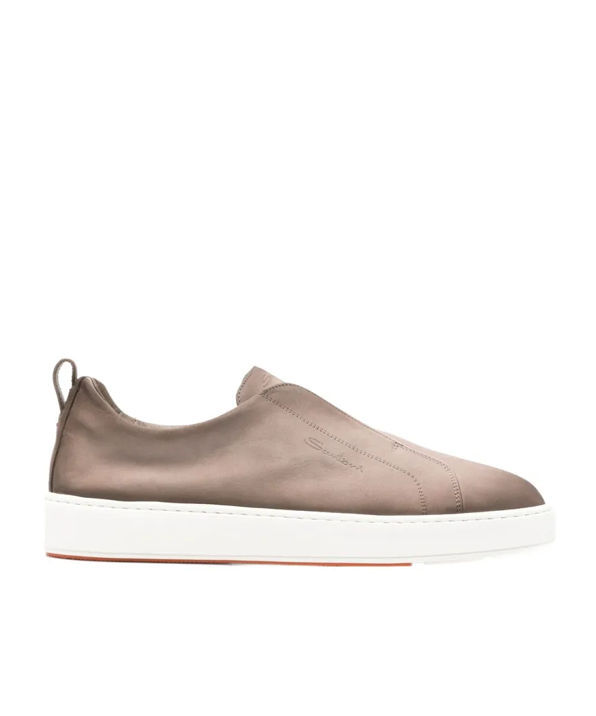 Santoni Minimal Slip-On Sneakers