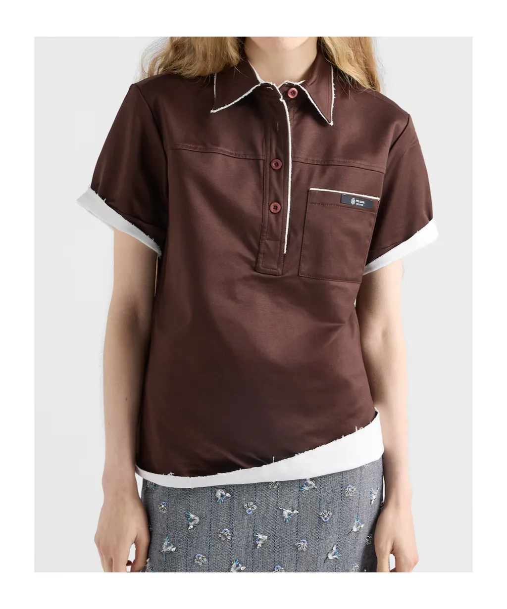Prada Scotland Short-Sleeved Polo Shirt