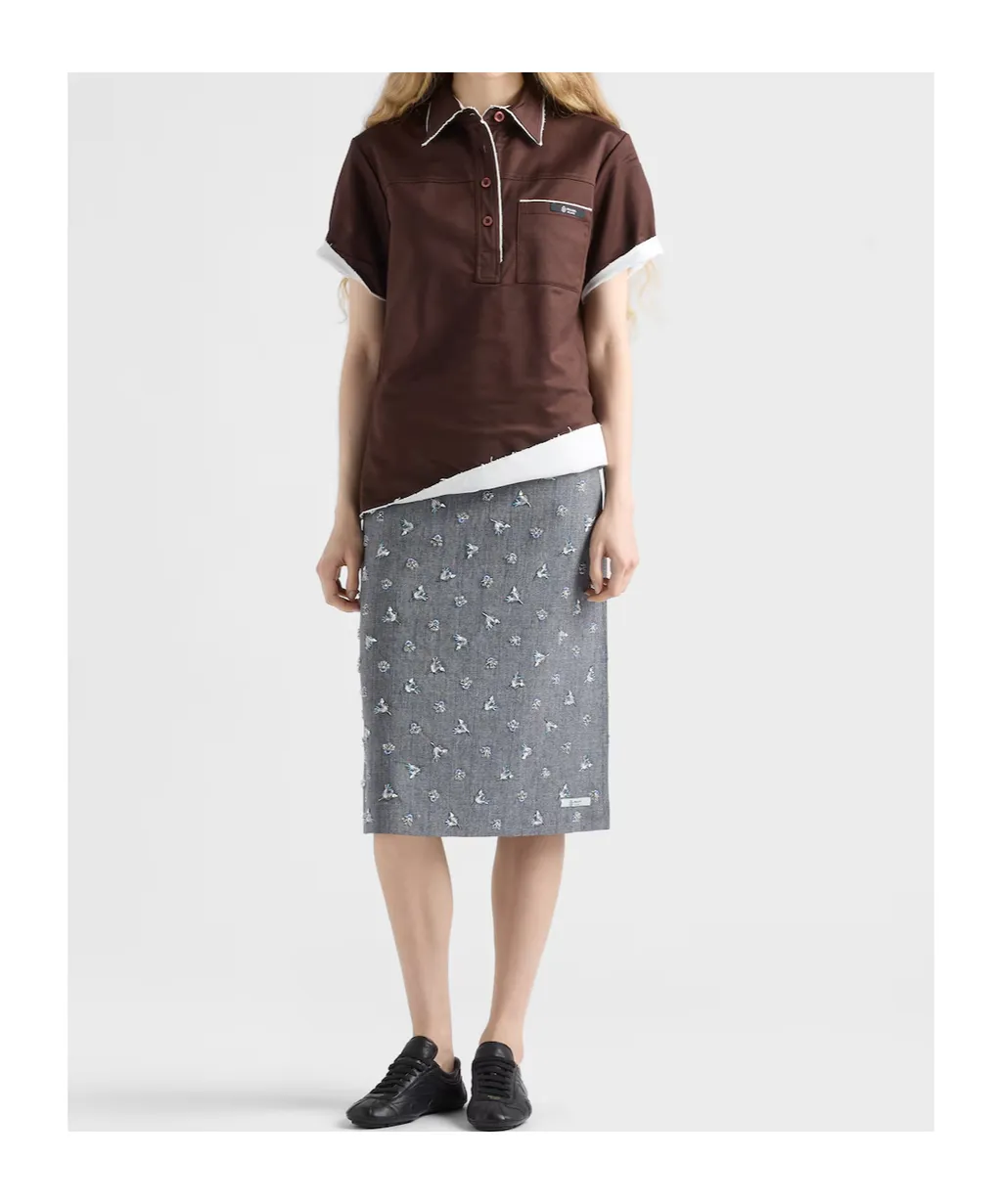 Prada Scotland Short-Sleeved Polo Shirt