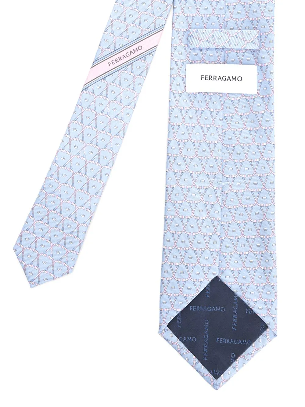 Ferragamo Logo Detailed Printed Tie