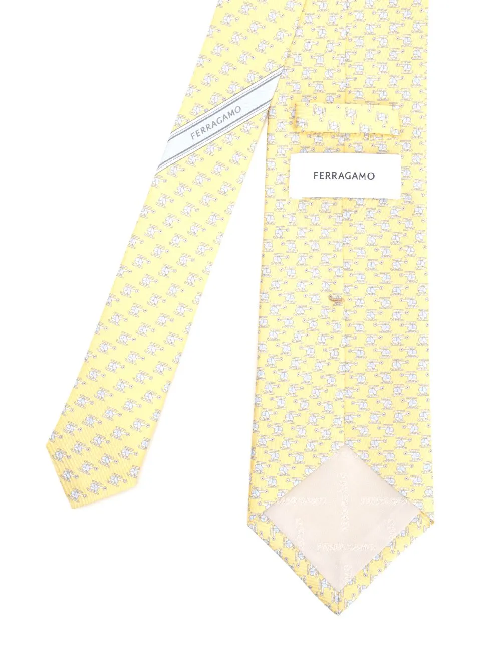 Ferragamo Logo Detailed Printed Tie