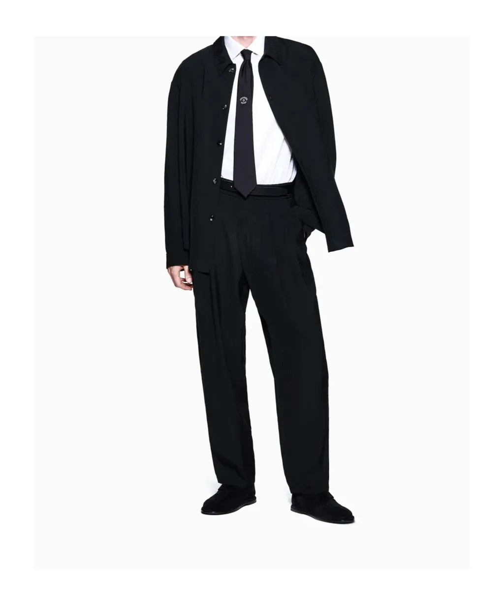 Button-Front Casual Pants
