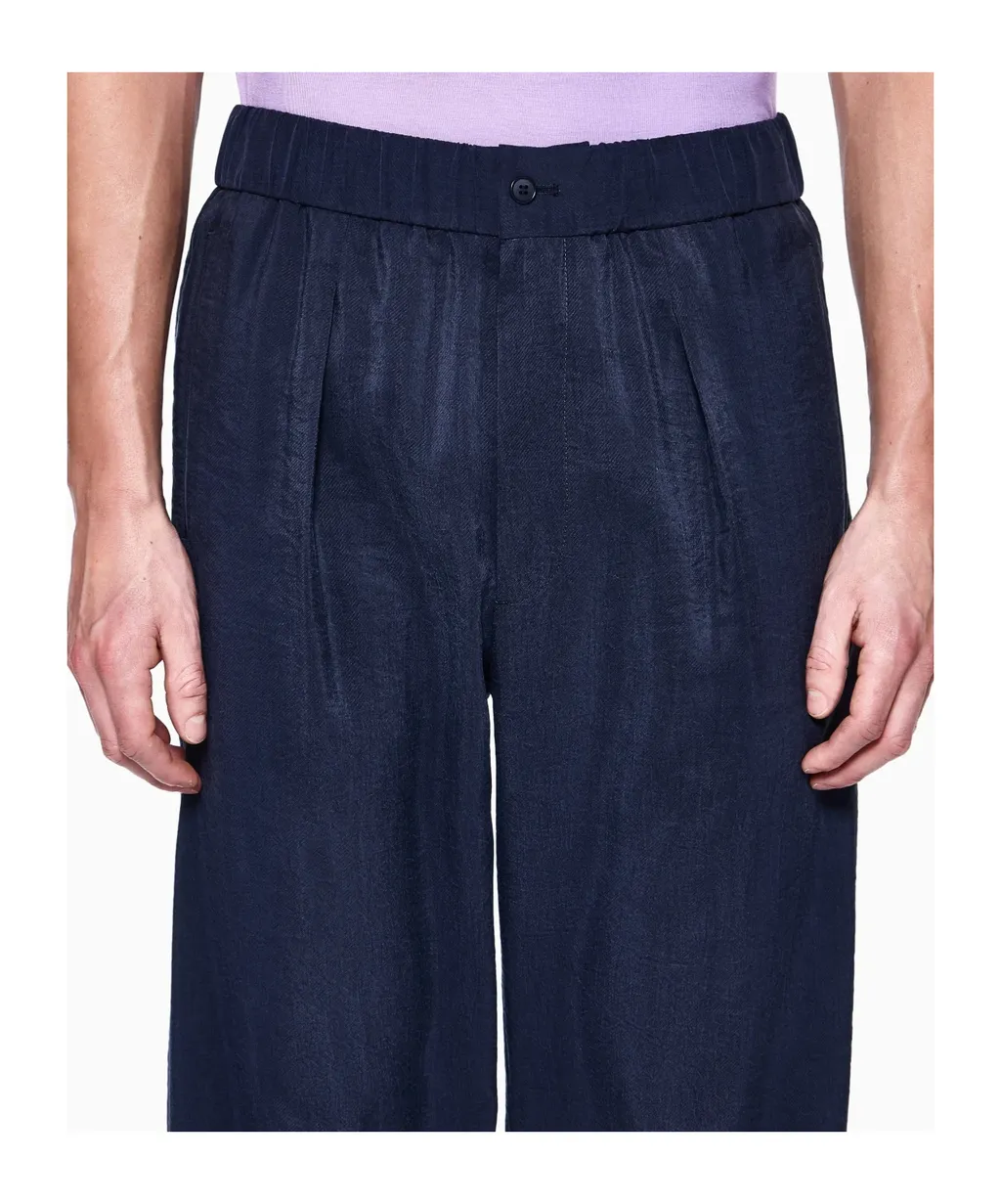 Button-Front Casual Pants