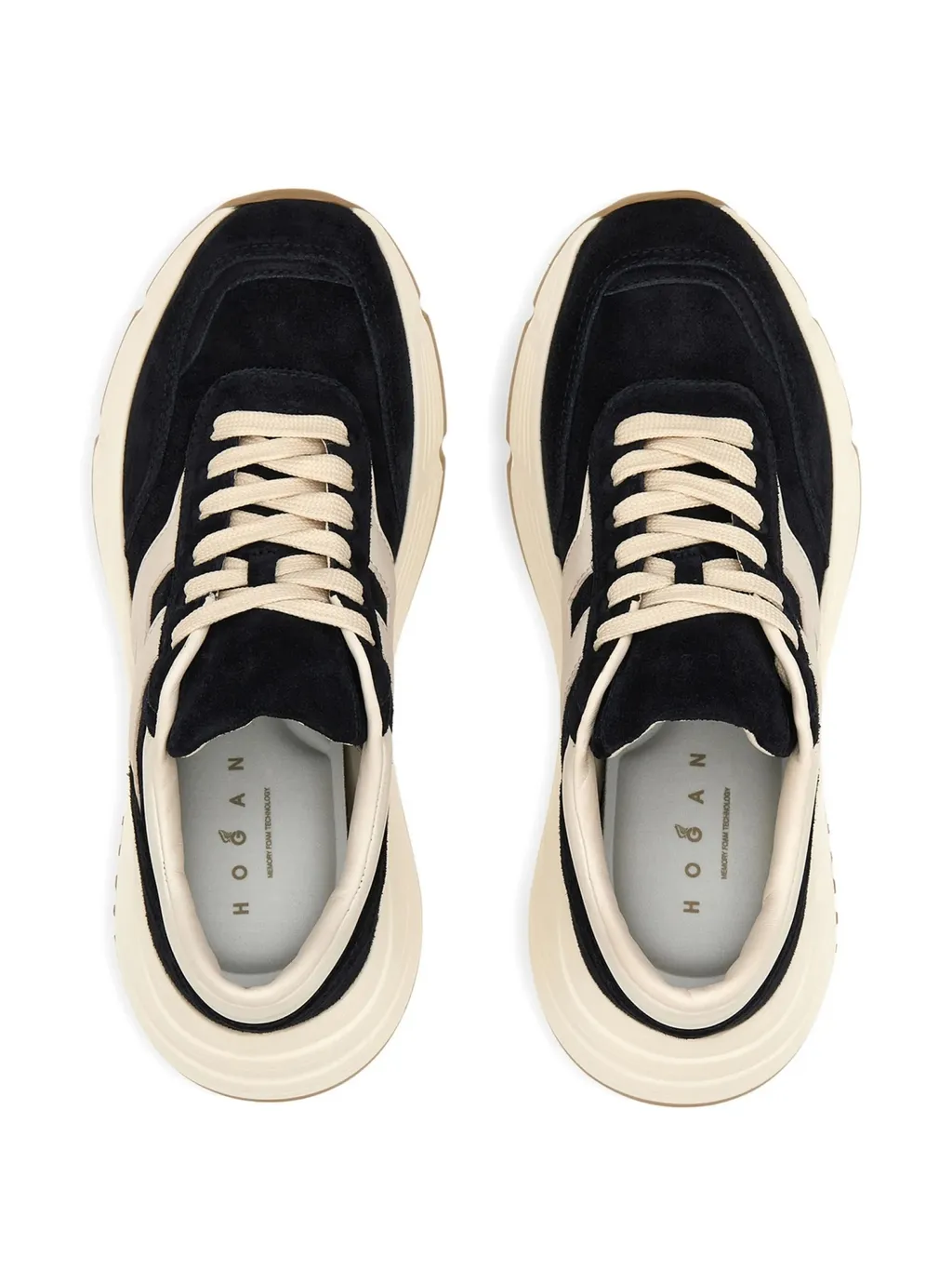 Sneakers Round Toe Contrast Sole Design
