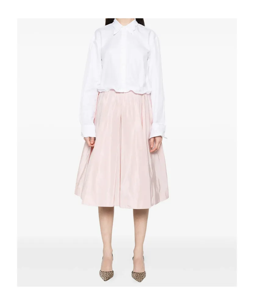 Prada Pleated Midi Skirt