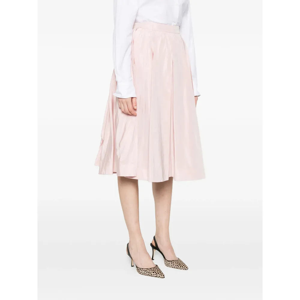 Prada Pleated Midi Skirt