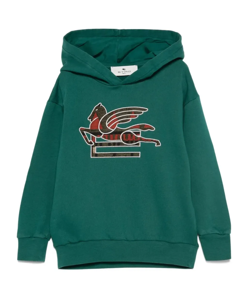 Pegaso-Embroidered Hoodie