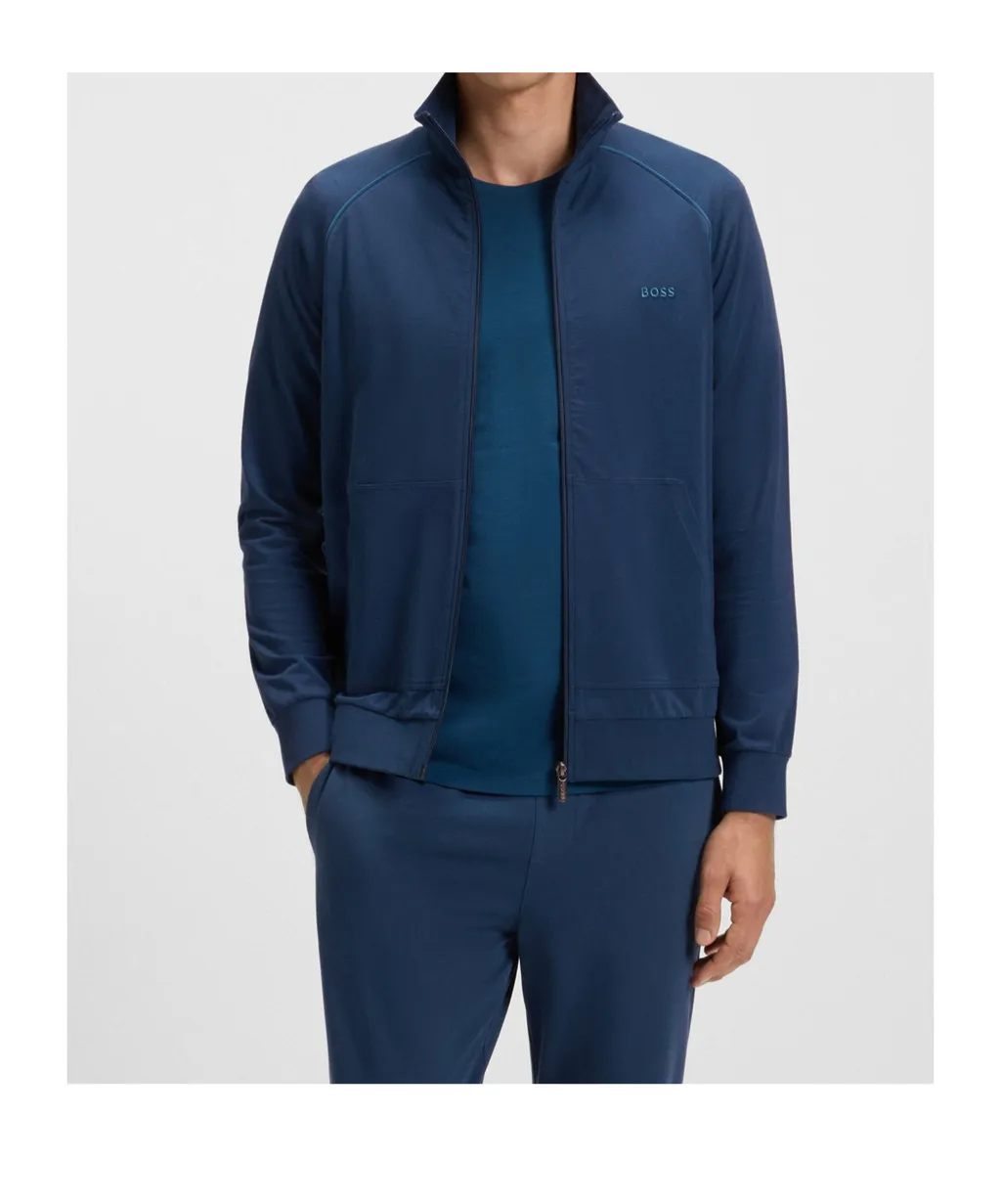 Long-Sleeved Zip-Up Sweatshirt