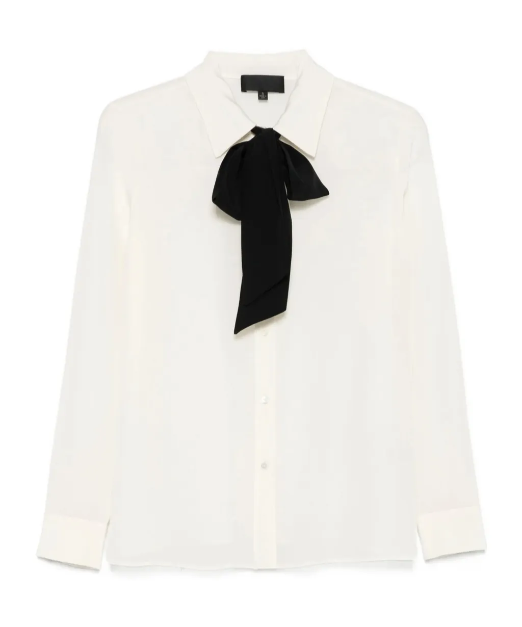 Bow-Detail Silk Blouse