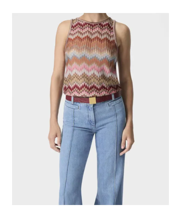 Chevron-Pattern Top