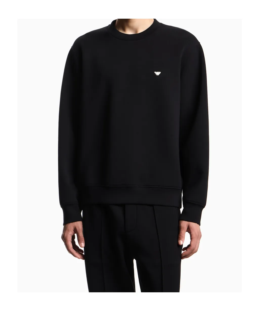 Emporio Armani Eagle Logo Emroidered Crewneck Sweatshirt