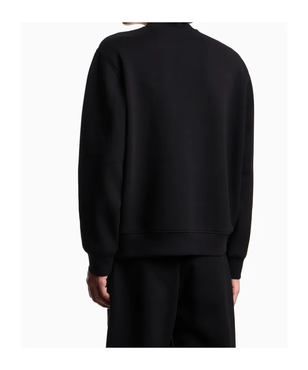 Emporio Armani Eagle Logo Emroidered Crewneck Sweatshirt