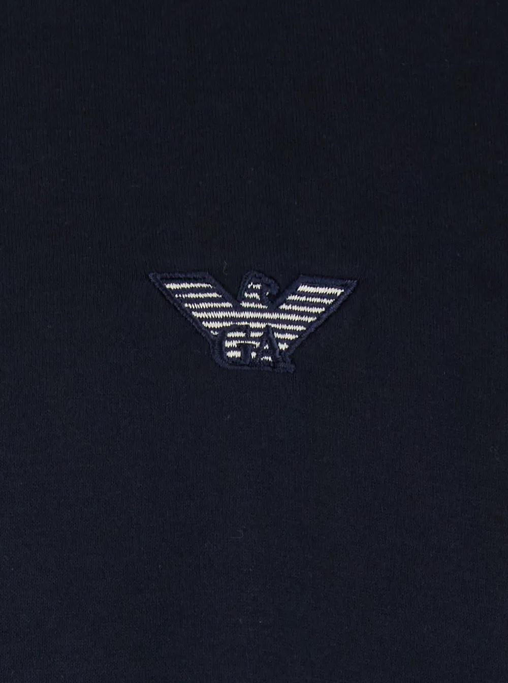 Emporio Armani Logo Embroidered Crewneck T-Shirt