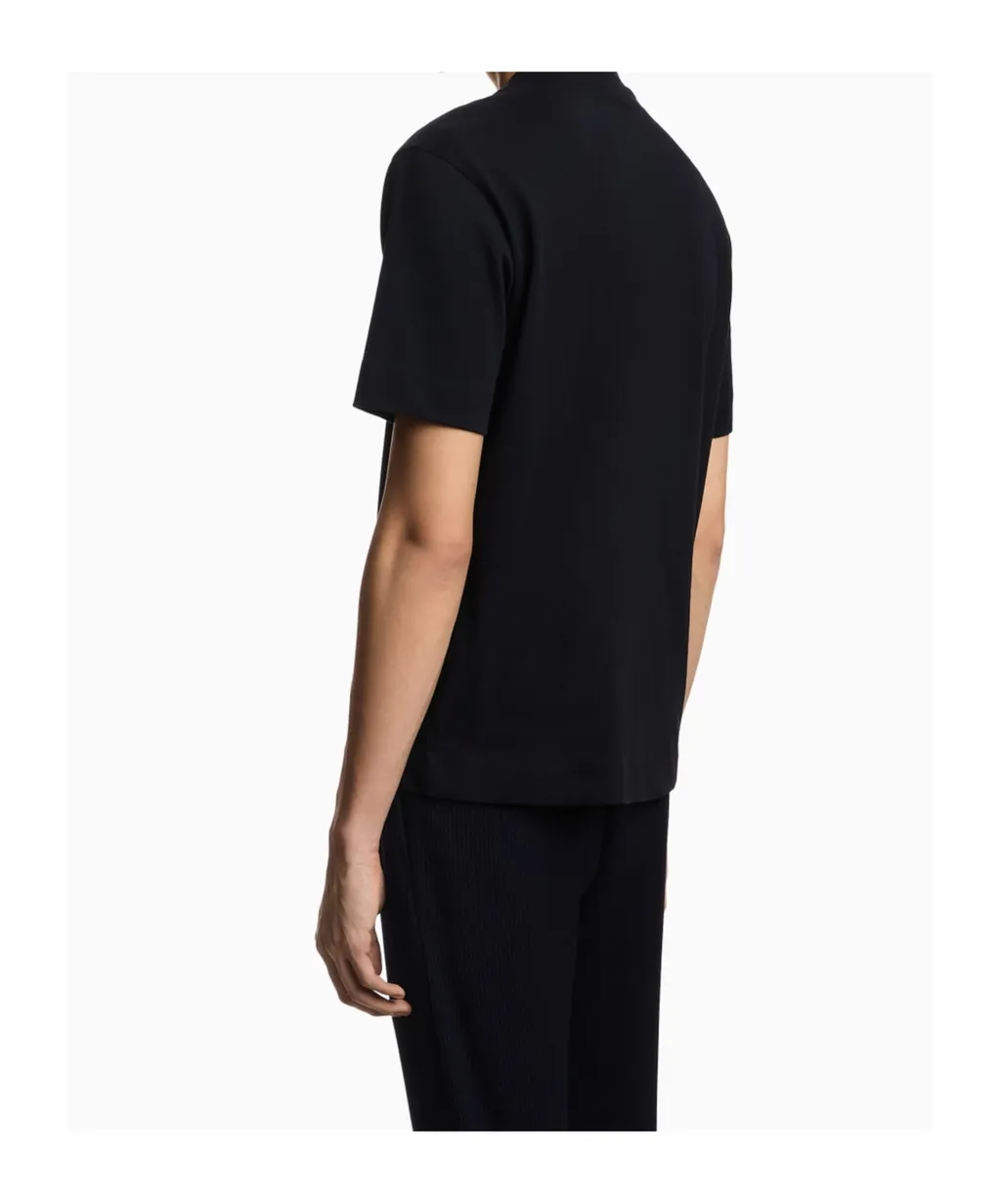 Emporio Armani Embossed Logo Embroidery Heavy Jersey T-Shirt