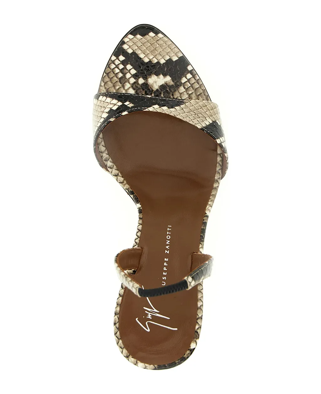 110Mm Snakeskin-Print Sandals