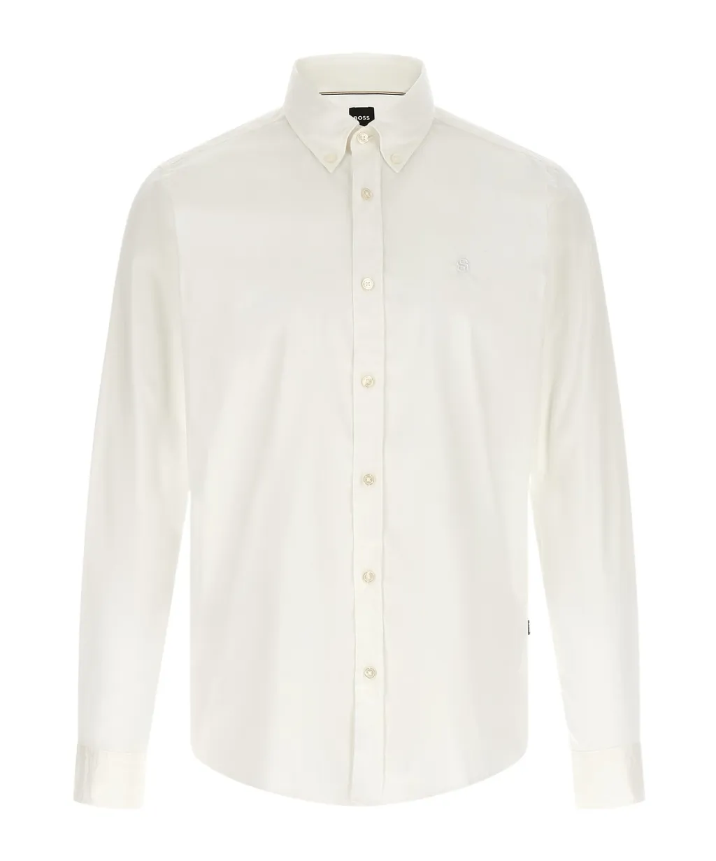 Boss Hugo Boss Logo Embroidered Slim-Fit Shirt