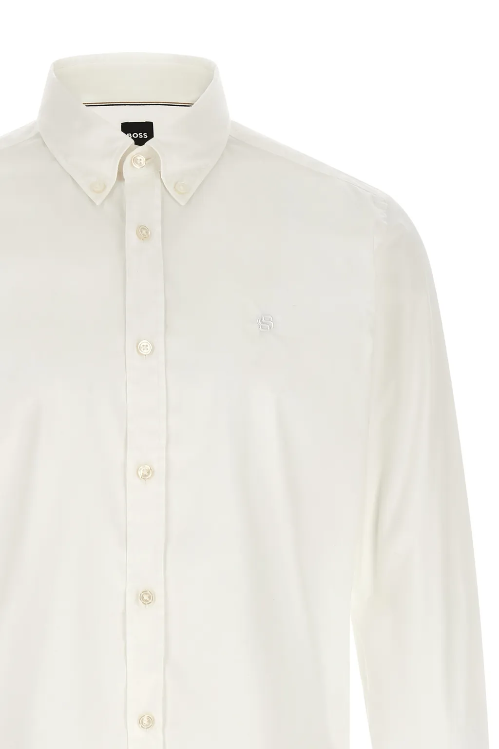 Boss Hugo Boss Logo Embroidered Slim-Fit Shirt
