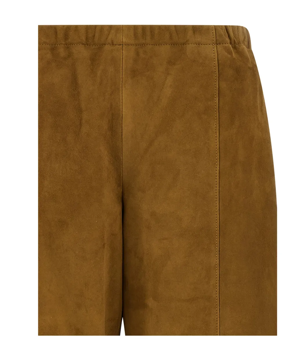 Khaite Elasticated Waist Wide Leg Trousers