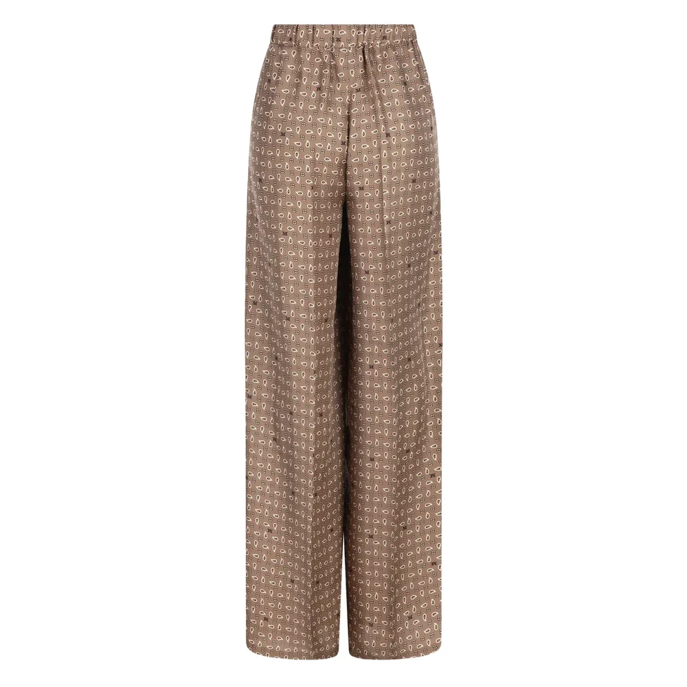 Max Mara Mxmvischio Printed Trousers