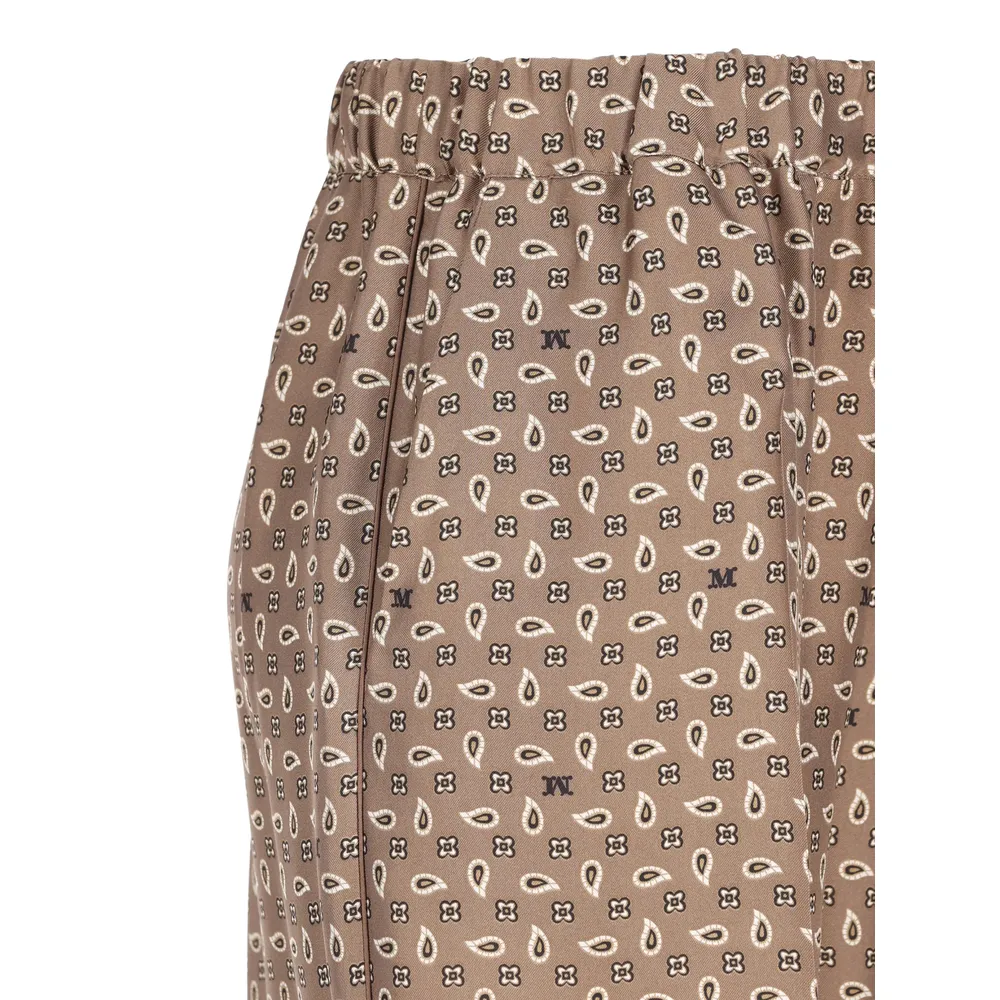 Max Mara Mxmvischio Printed Trousers
