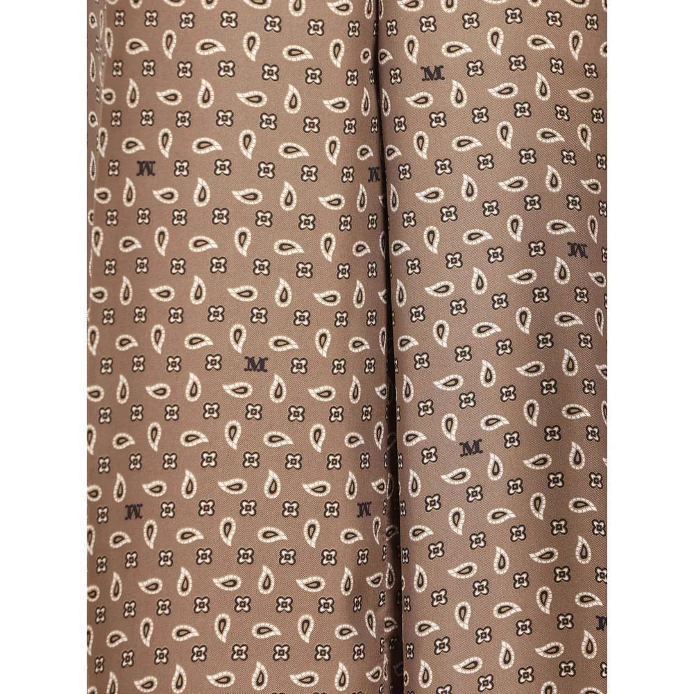 Max Mara Mxmvischio Printed Trousers