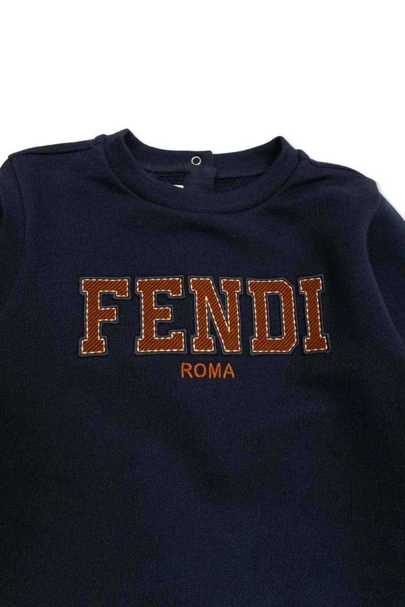 Fendi Kids Logo Patch Sweatshirt